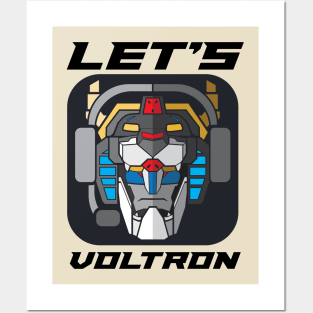 Let's Voltron by Samoht Lion Posters and Art